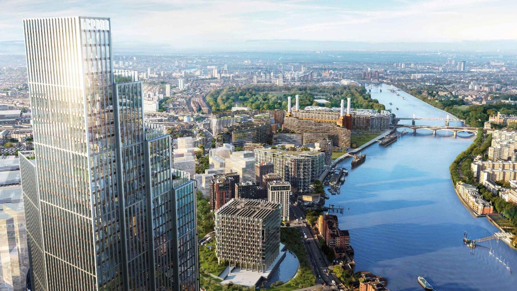 Battersea Power Station - Winter Garden Balcony & 1Gb Wifi - Luxurylondonstays Luaran gambar